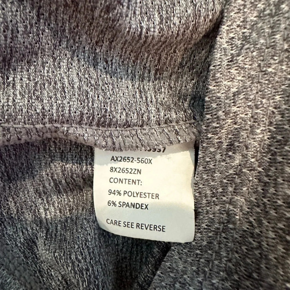 Tail‎ Gray Athletic Victoria Top Frosted Heather Wrap Long Sleeve Athletic Top L - Picture 8 of 9